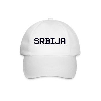 SRBIJA Serbia - Baseballkappe - Weiß/Weiß - Vorne