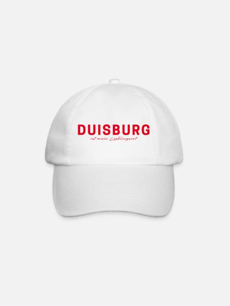 Duisburg T-Shirt – für Fans & Liebhaber - Baseballkappe - Weiß/Weiß