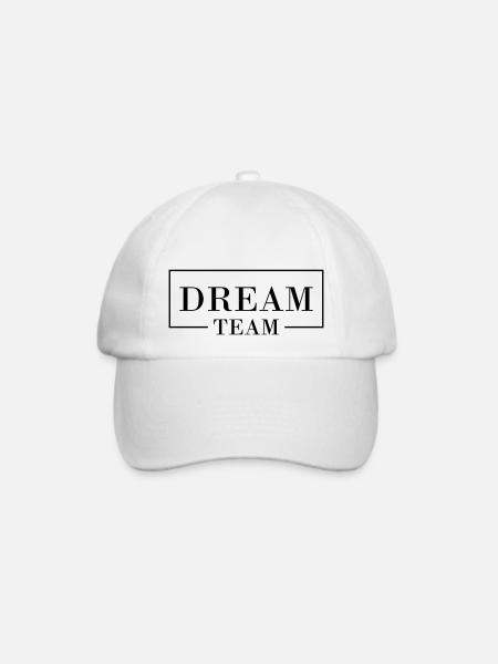 Dream Team - Baseballkappe - Weiß/Weiß