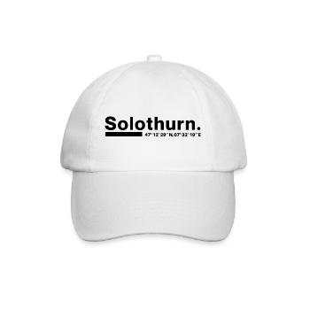 Solothurn Koordinaten Kanton Schweiz - Baseballkappe - Weiß/Weiß - Vorne