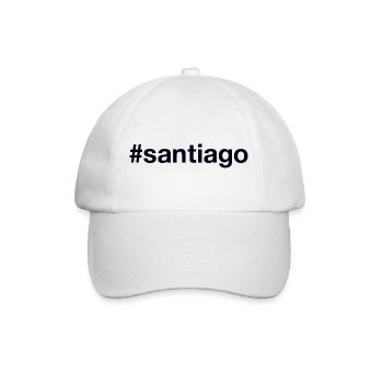 SANTIAGO Hashtag Chile - Baseballkappe - Weiß/Weiß - Vorne