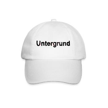 Undergrung hiphop - Baseballkappe - Weiß/Weiß - Vorne