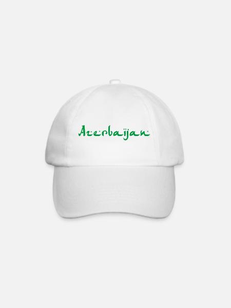 Azerbaijan Aserbaidschan - Baseballkappe - Weiß/Weiß