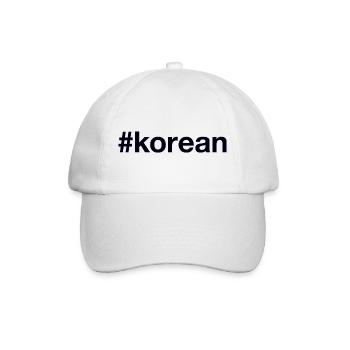 Korea Koreanisch - Baseballkappe - Weiß/Weiß - Vorne