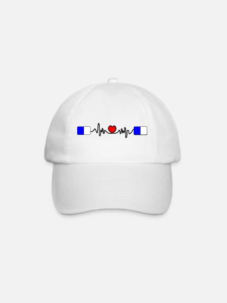 Spa Racing Heartbeat - Baseballkappe - Weiß/Weiß