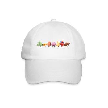 Süße Organen-Clique - Baseballkappe - Weiß/Weiß - Vorne