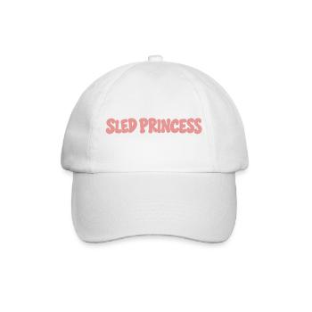 Schlittenprinzessin - Baseballkappe - Weiß/Weiß - Vorne