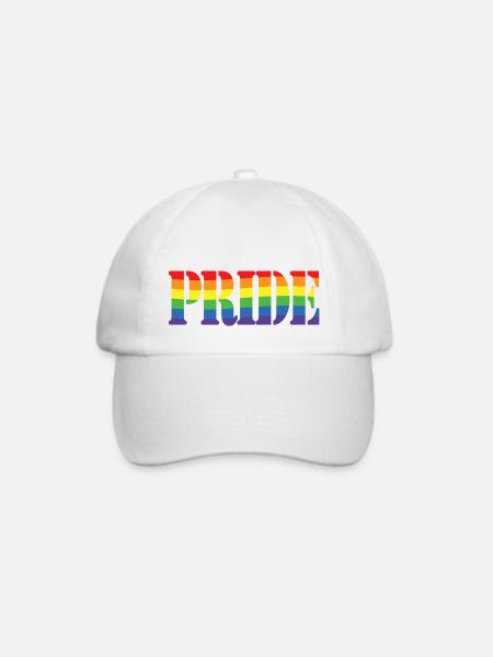 Rainbow Pride - Baseballkappe - Weiß/Weiß