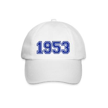 1953 - Baseballkappe - Weiß/Weiß - Vorne