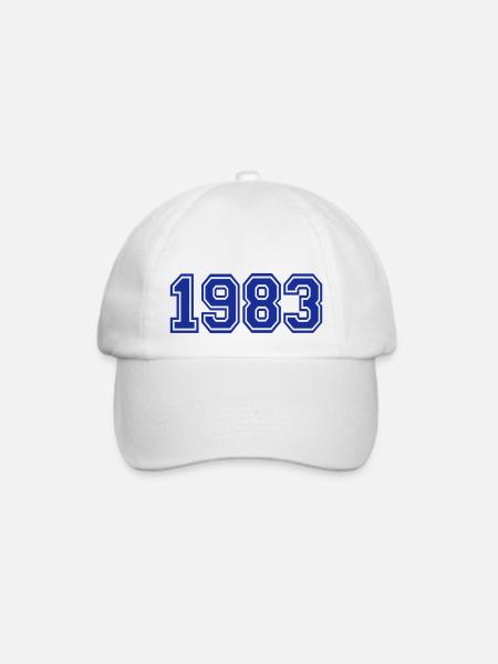 1983 - Baseballkappe - Weiß/Weiß