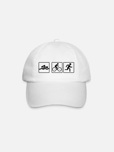triathlon - Baseballkappe - Weiß/Weiß