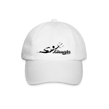 Freestyle Kitesurfer - Baseballkappe - Weiß/Weiß - Vorne