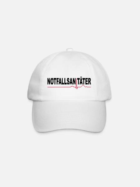 Notfallsanitäter - Baseballkappe - Weiß/Weiß