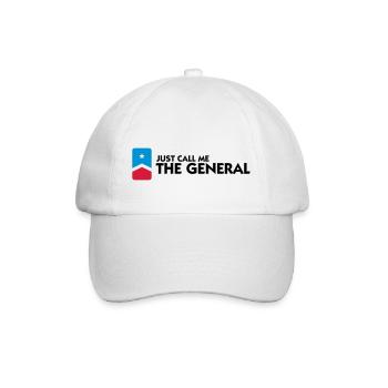Nennt mich einfach den General - Baseballkappe - Weiß/Weiß - Vorne