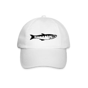 fish514 - Baseballkappe - Weiß/Weiß - Vorne