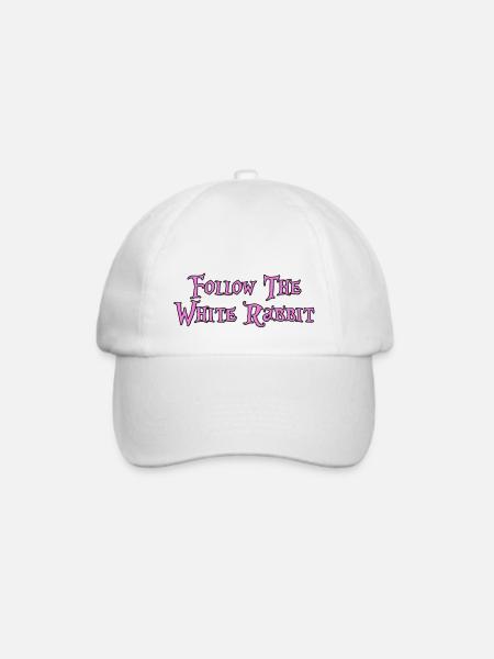 Follow The White Rabbit - Baseballkappe - Weiß/Weiß