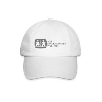 SOS Kinderdörfer Logo - Baseballkappe - Weiß/Weiß - Vorne