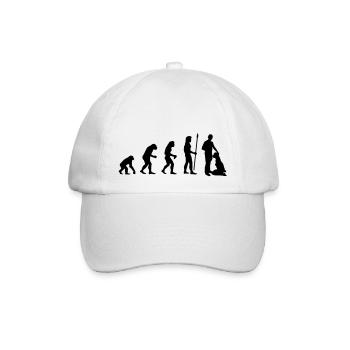 evolution_sex2 - Baseballkappe - Weiß/Weiß - Vorne