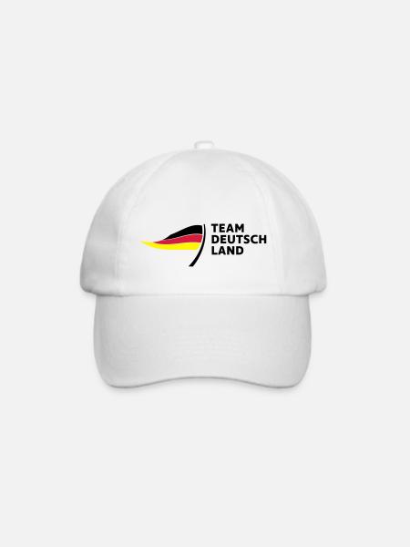 Team Deutschland - Baseballkappe - Weiß/Weiß