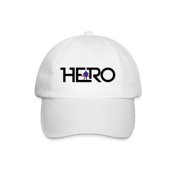 Hero Logo - Baseballkappe - Weiß/Weiß - Vorne