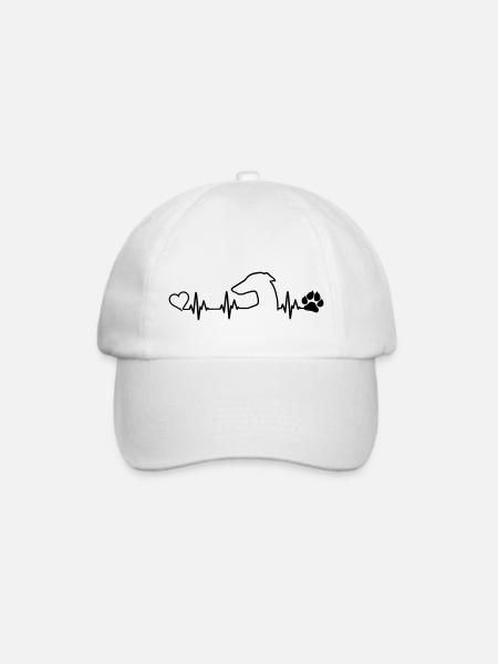 GALGO ESPANOL Heartbeat - Baseballkappe - Weiß/Weiß