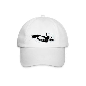 Bi-Fin Freedive Apnoetaucher - Baseballkappe - Weiß/Weiß - Vorne