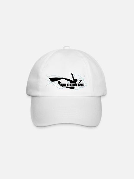 Bi-Fin Freedive Apnoetaucher - Baseballkappe - Weiß/Weiß