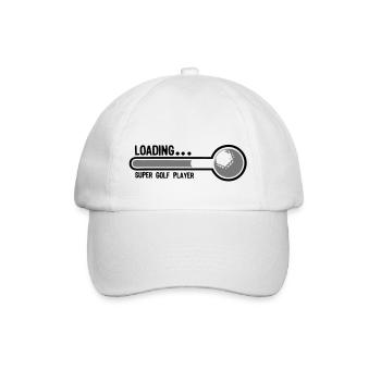 Golfball Super Laden Spieler1 - Baseballkappe - Weiß/Weiß - Vorne