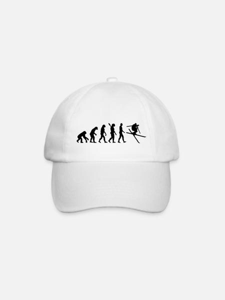 Evolution Ski - Baseballkappe - Weiß/Weiß
