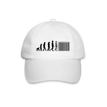 Evolution Strichcode - Baseballkappe - Weiß/Weiß - Vorne