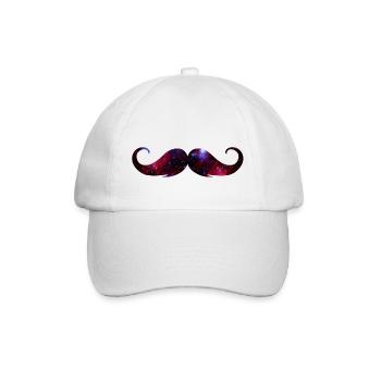 moustache universe - Baseballkappe - Weiß/Weiß - Vorne