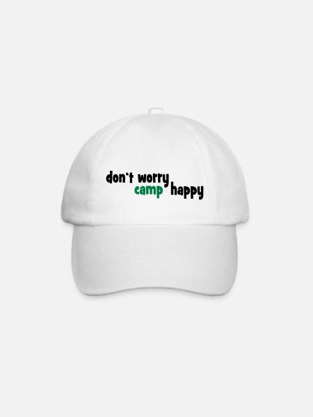 camping - Baseballkappe - Weiß/Weiß