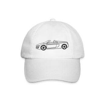Luxus Cabrio Tribal - Baseballkappe - Weiß/Weiß - Vorne