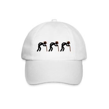 Old Man Team - Baseballkappe - Weiß/Weiß - Vorne
