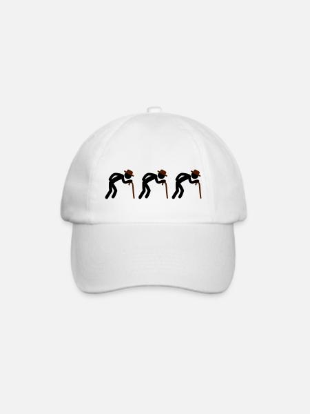 Old Man Team - Baseballkappe - Weiß/Weiß
