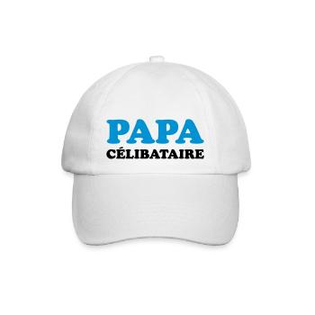 Single Dad - Baseballkappe - Weiß/Weiß - Vorne