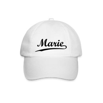 marie - Baseballkappe - Weiß/Weiß - Vorne