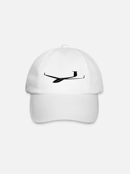 ASG29 Segelflugzeug - Baseballkappe - Weiß/Weiß