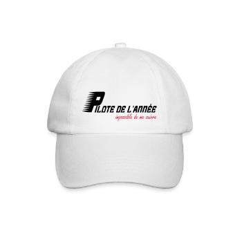 Pilote de l'année impossible de me suivre - Baseballkappe - Weiß/Weiß - Vorne
