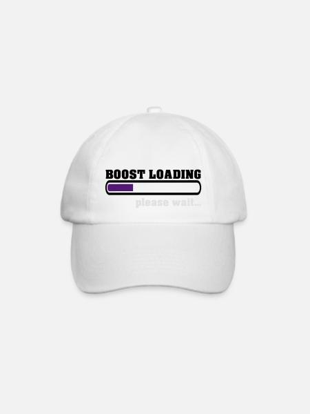 Boost Loading Please Wait - Baseballkappe - Weiß/Weiß