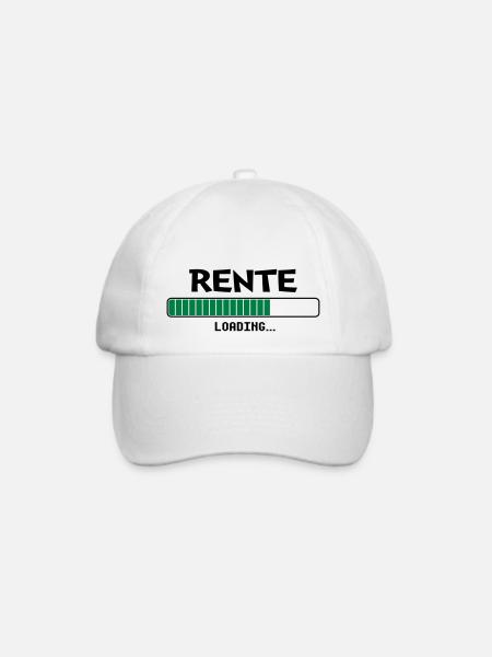 Rente loading... - Baseballkappe - Weiß/Weiß