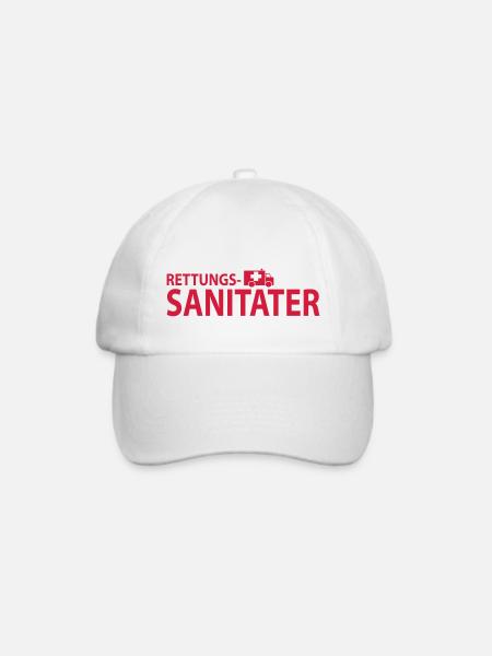 rettungssani - Baseballkappe - Weiß/Weiß