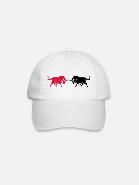 stiere - Baseballkappe - Weiß/Weiß