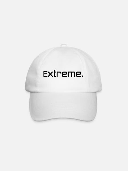 Extreme Schwarz - Baseballkappe - Weiß/Weiß