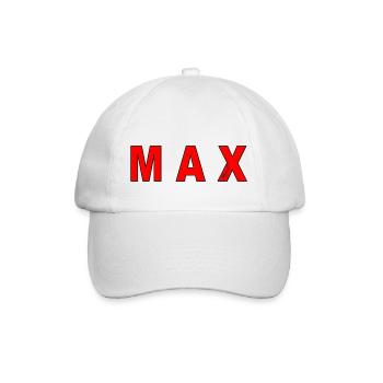 max - Baseballkappe - Weiß/Weiß - Vorne