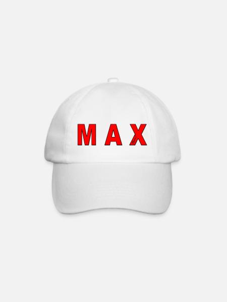max - Baseballkappe - Weiß/Weiß