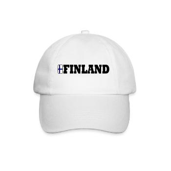 Finnland - Baseballkappe - Weiß/Weiß - Vorne