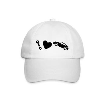 Car Auto - Baseballkappe - Weiß/Weiß - Vorne
