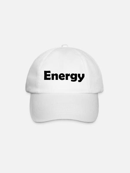 Energy - Baseballkappe - Weiß/Weiß