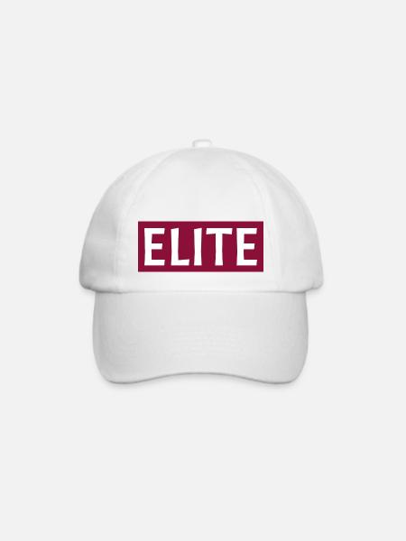 elite - Baseballkappe - Weiß/Weiß